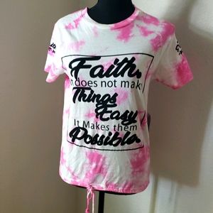 Just In: New OnFire Faith Pink Tie Dye Tee
